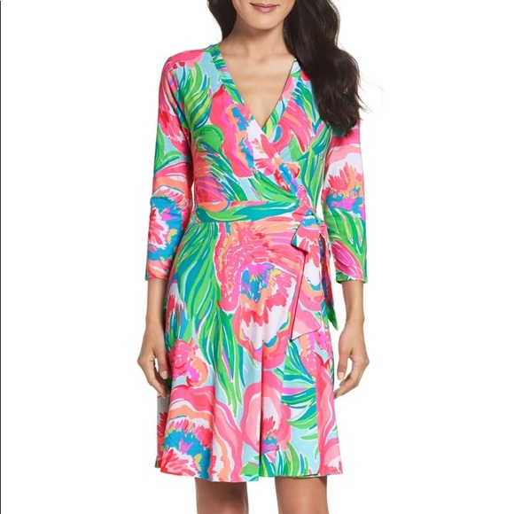 Lilly Pulitzer Dresses & Skirts - Lilly Pulitzer Emilia Wrap Dress NWT Size M